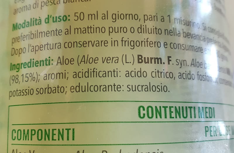 Integratori con Aloe