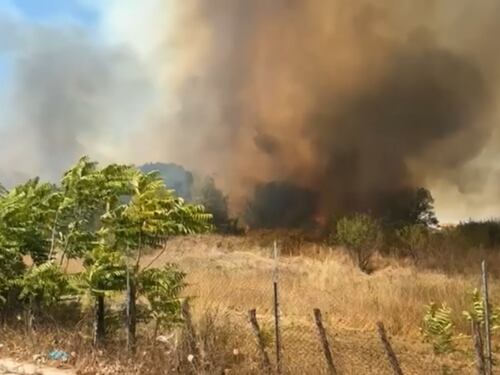 Roma, vasto incendio nel "pratone" di Cinecittà: 4 ustionati gravi