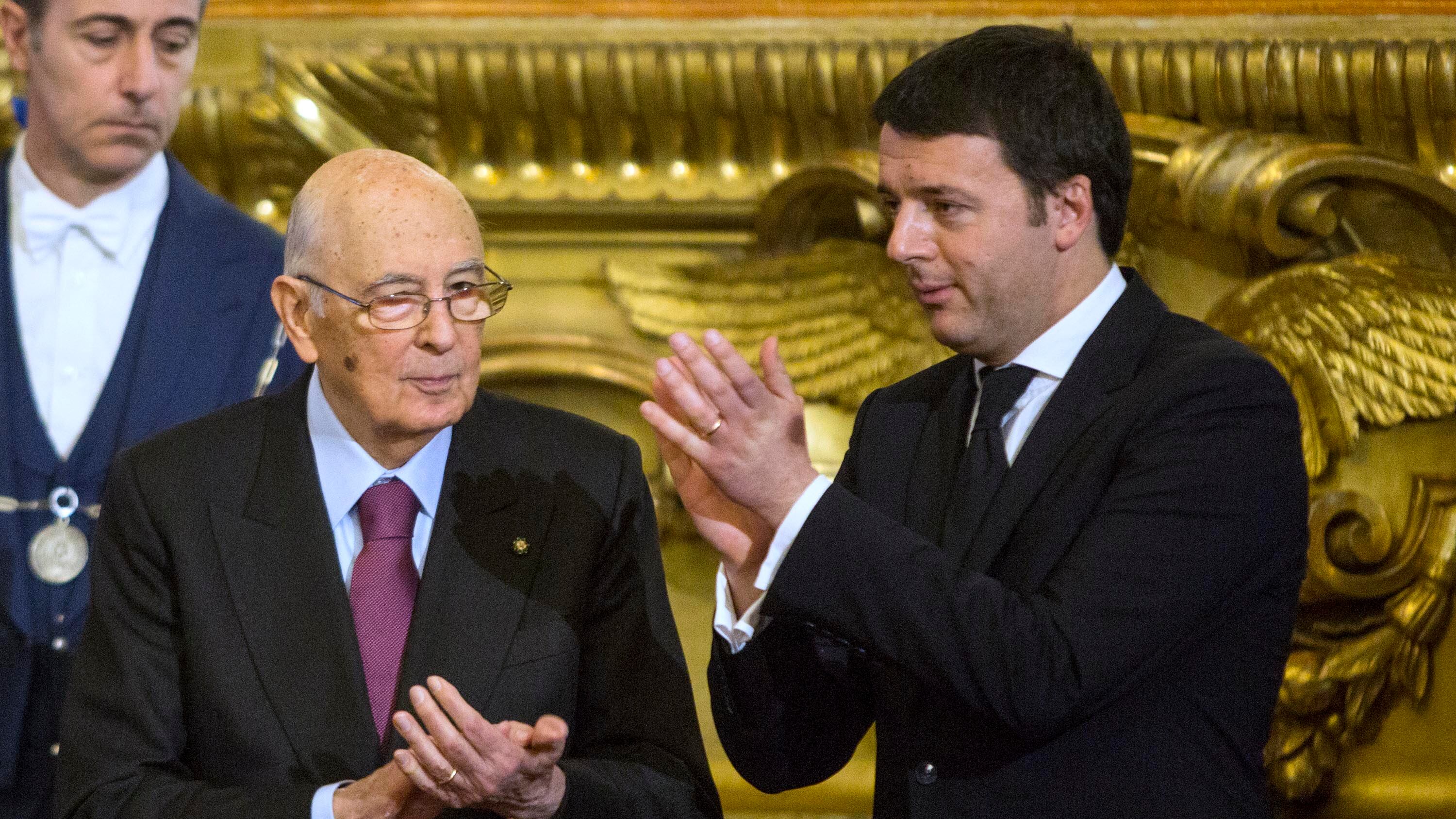 Renzi al Colle da Napolitano: "Abbiamo parlato di riforme"