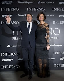 Matteo Renzi alla prima di "Inferno" di Ron Howard 8