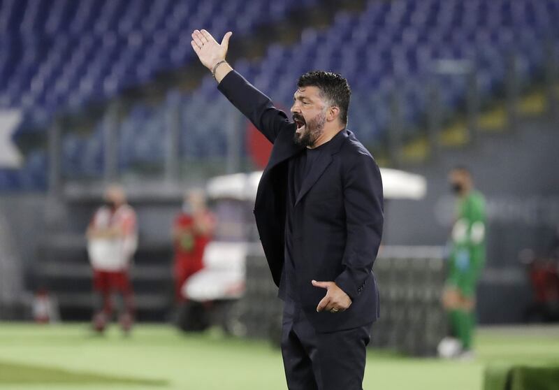 Le immagini della "strana" finale di Coppa Italia Napoli-Juventus 12