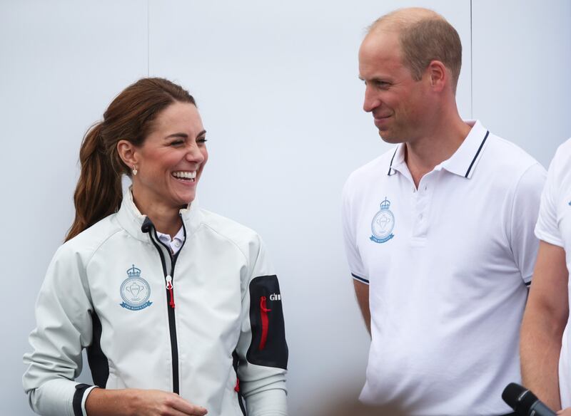 I Duchi di Cambridge alla regata King's Cup sull'Isola di Wight 2