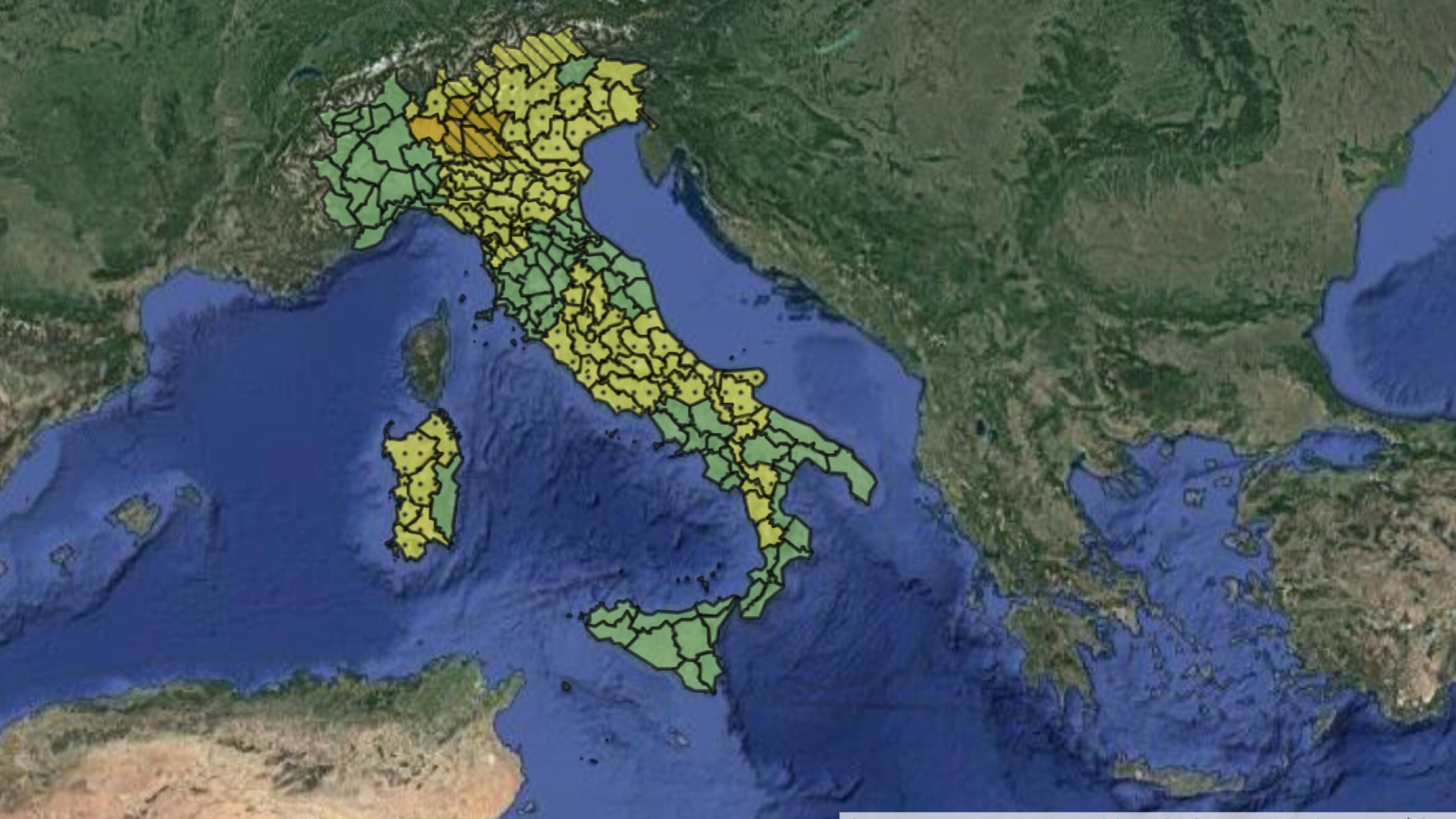 Maltempo, nuova allerta meteo sull’Italia: ecco dove arriveranno le piogge