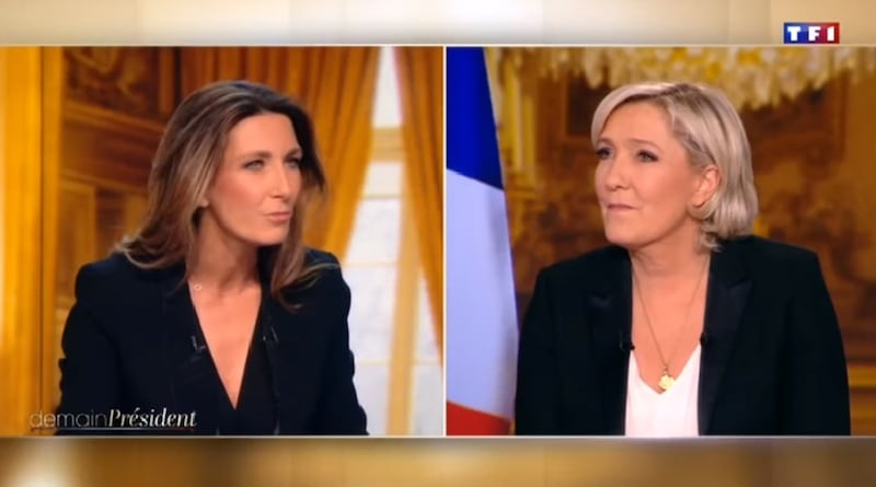 Marine Le Pen a TF1: "Via la bandiera dell'Ue dallo studio" 3