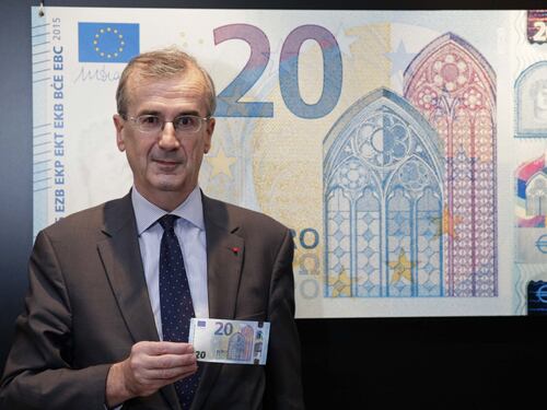 La presentazione della nuova banconota da 20 euro