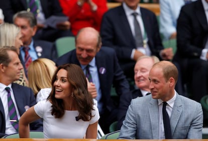 William e Kate in tribuna alla finale di Wimbledon 7