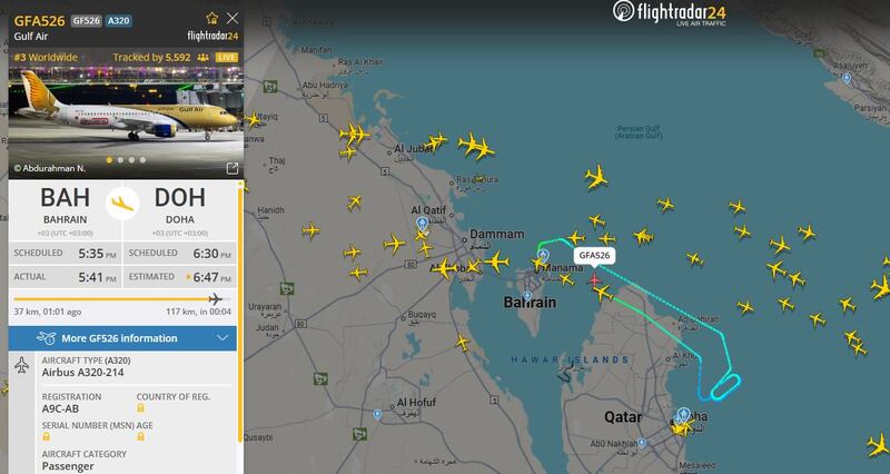 Chiuso lo spazio aereo a Doha. I voli in arrivo attendono e volano in cerchio intorno allo scalo