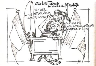 La vignetta del giorno - Le vacanze di Mattarella e il caso Lotti 1