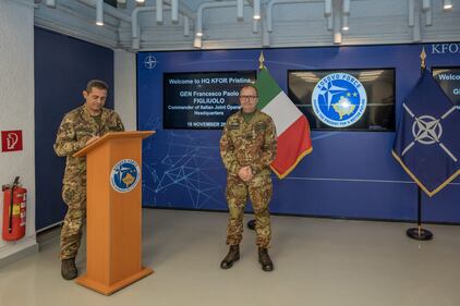Il Comandante del COVI in visita ai militari italiani in Kosovo 5