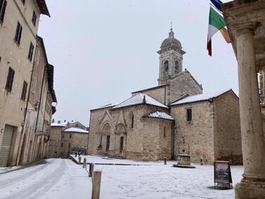 Siena sotto la neve