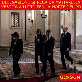La satira del giorno. La delegazione PD da Mattarella 1