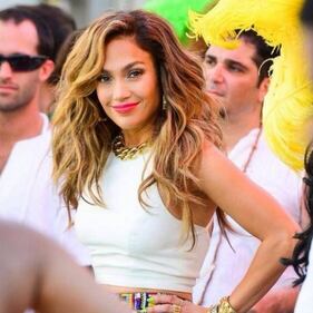Jennifer Lopez nel backstage del video per Brasile 2014 2