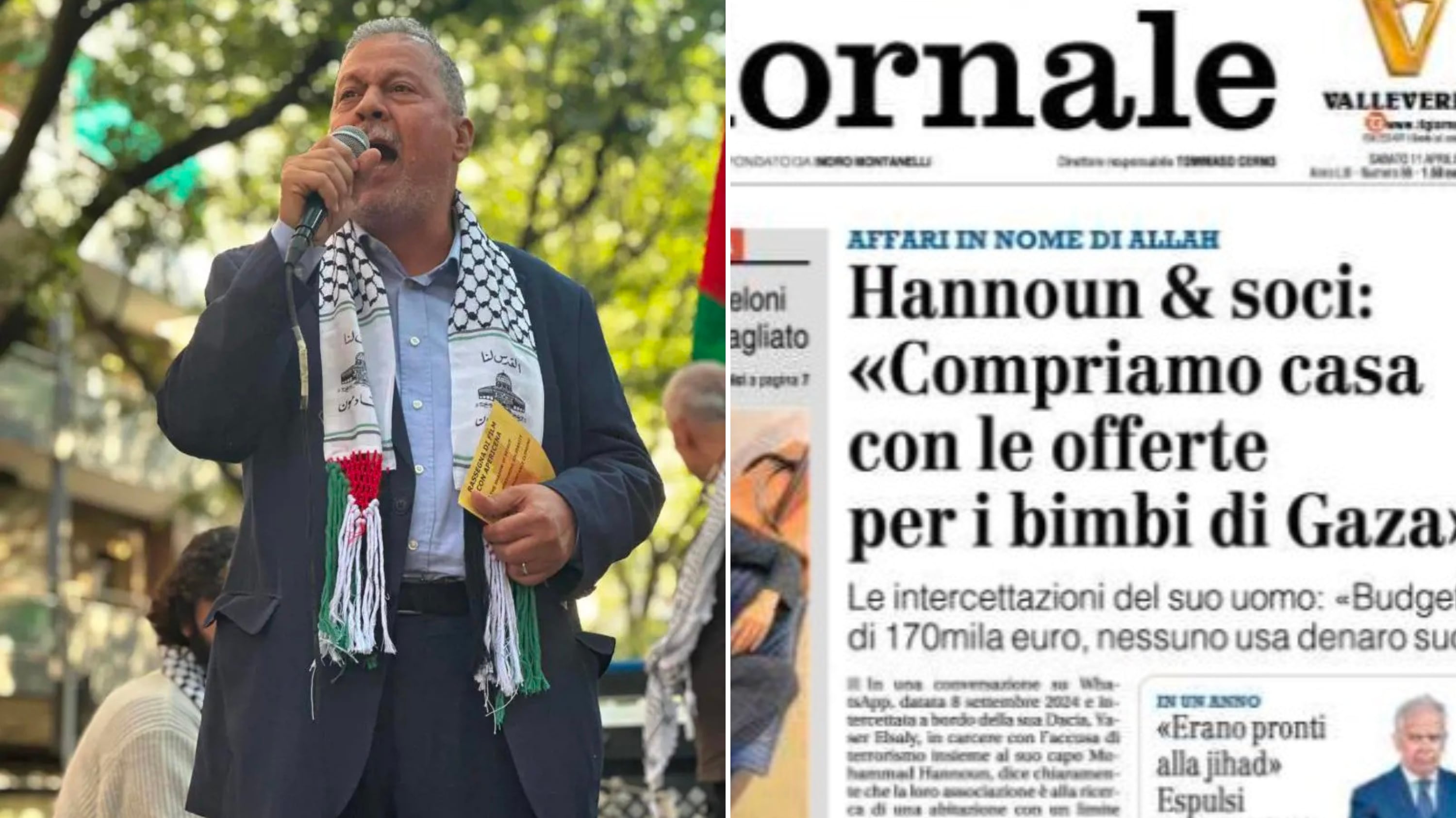 "Compriamo casa con le offerte per i bimbi di Gaza". Il caso sollevato dal Giornale su Hannoun & soci finisce in Parlamento