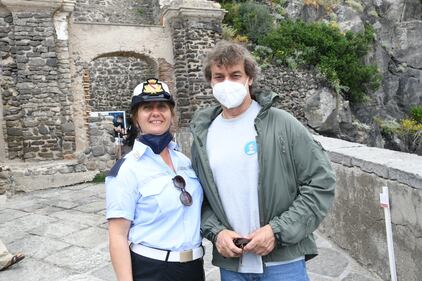 Alberto Angela al lavoro sull'isola di Ischia 7