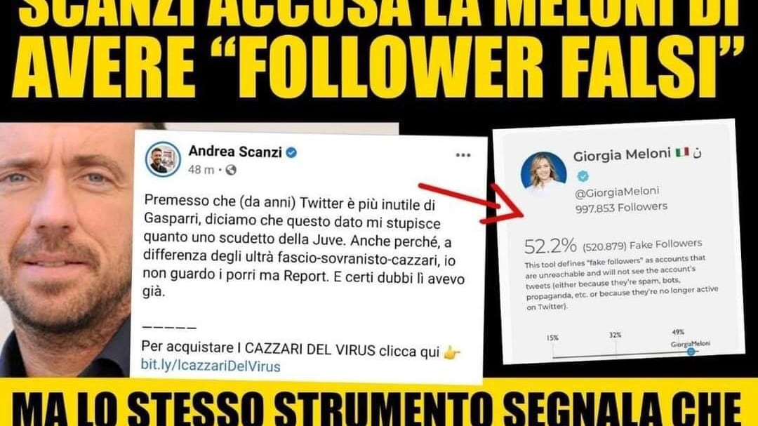 Scanzi attacca la Meloni. Ma per lui finisce male