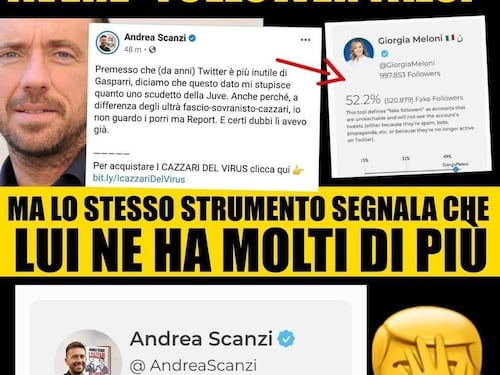Scanzi attacca la Meloni. Ma per lui finisce male