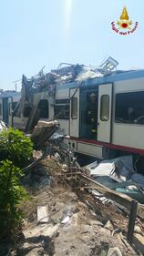 Lo scontro tra due treni in Puglia 6