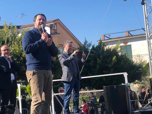 Salvini a Riace: "Quando andrò al governo bloccherò gli sbarchi"