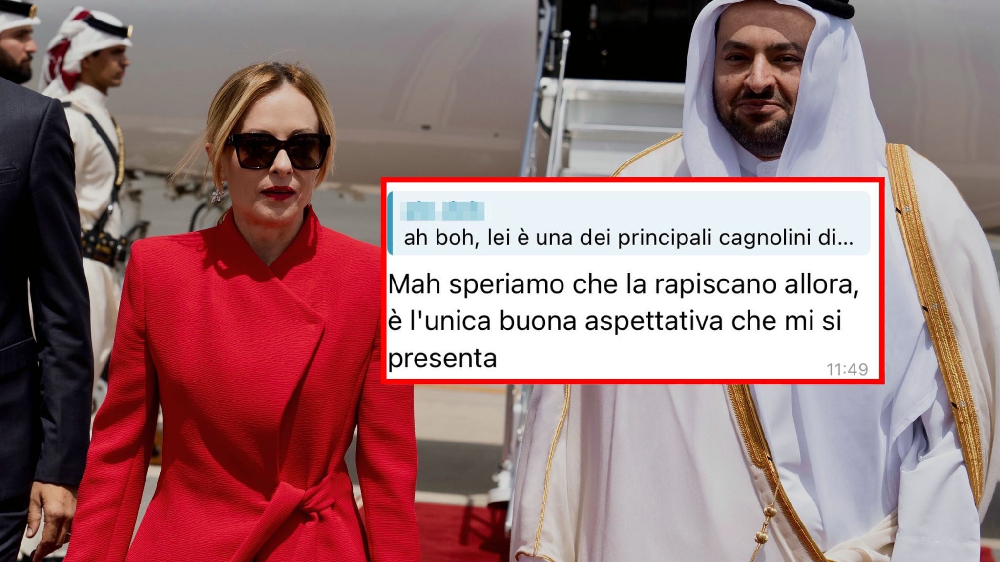 Gli antagonisti: "Meloni? Va rapita"