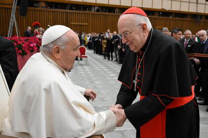 Papa Francesco, le immagini che allarmano i fedeli: al Concistoro con un vistoso ematoma, le foto 1