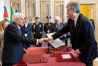 Gianmarco Mazzi nuovo ministro del Turismo: le foto del giuramento 2
