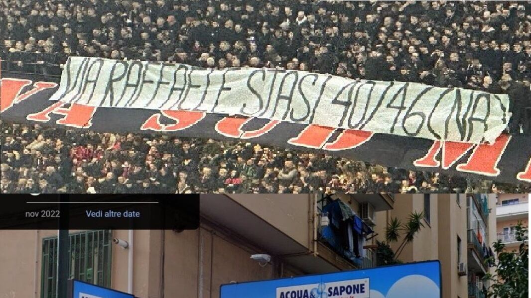 "Via Raffaele Stasi...": perché lo striscione durante Milan-Napoli è uno sfottò ai napoletani