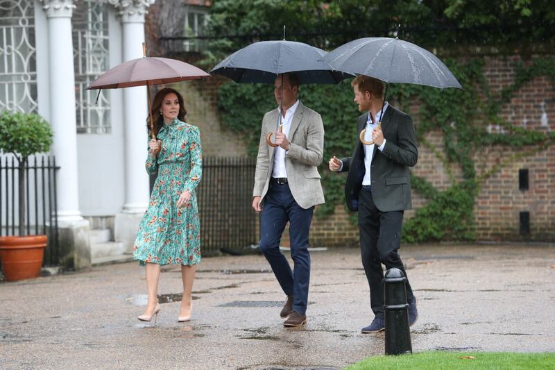 William e Harry al memoriale di Lady D 6