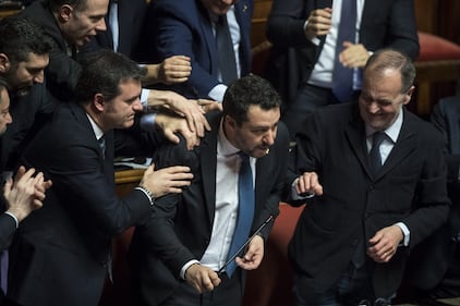 Caso Gregoretti, Salvini parla al Senato 2