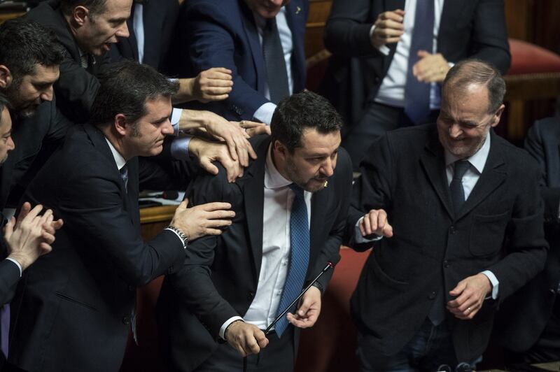 Caso Gregoretti, Salvini parla al Senato 2