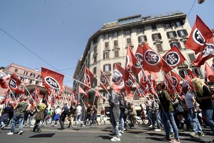 Il corteo di CasaPound a Roma 3