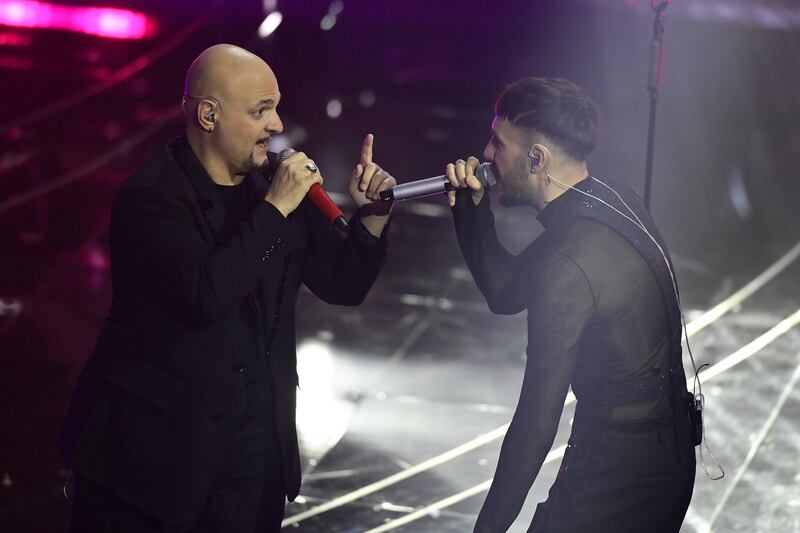 Sanremo 2024: ecco il look della quarta serata del Festival di Fred De Palma 1
