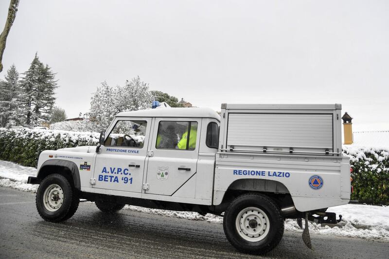 Neve e gelo sui Castelli romani 12