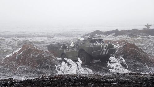 Militari schierati a Debaltseve 14
