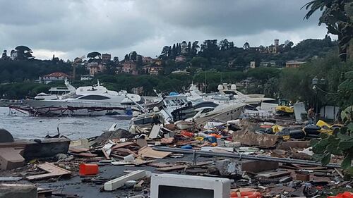 Rapallo, crolla la diga per mareggiata: distrutti centinaia di yacht 4