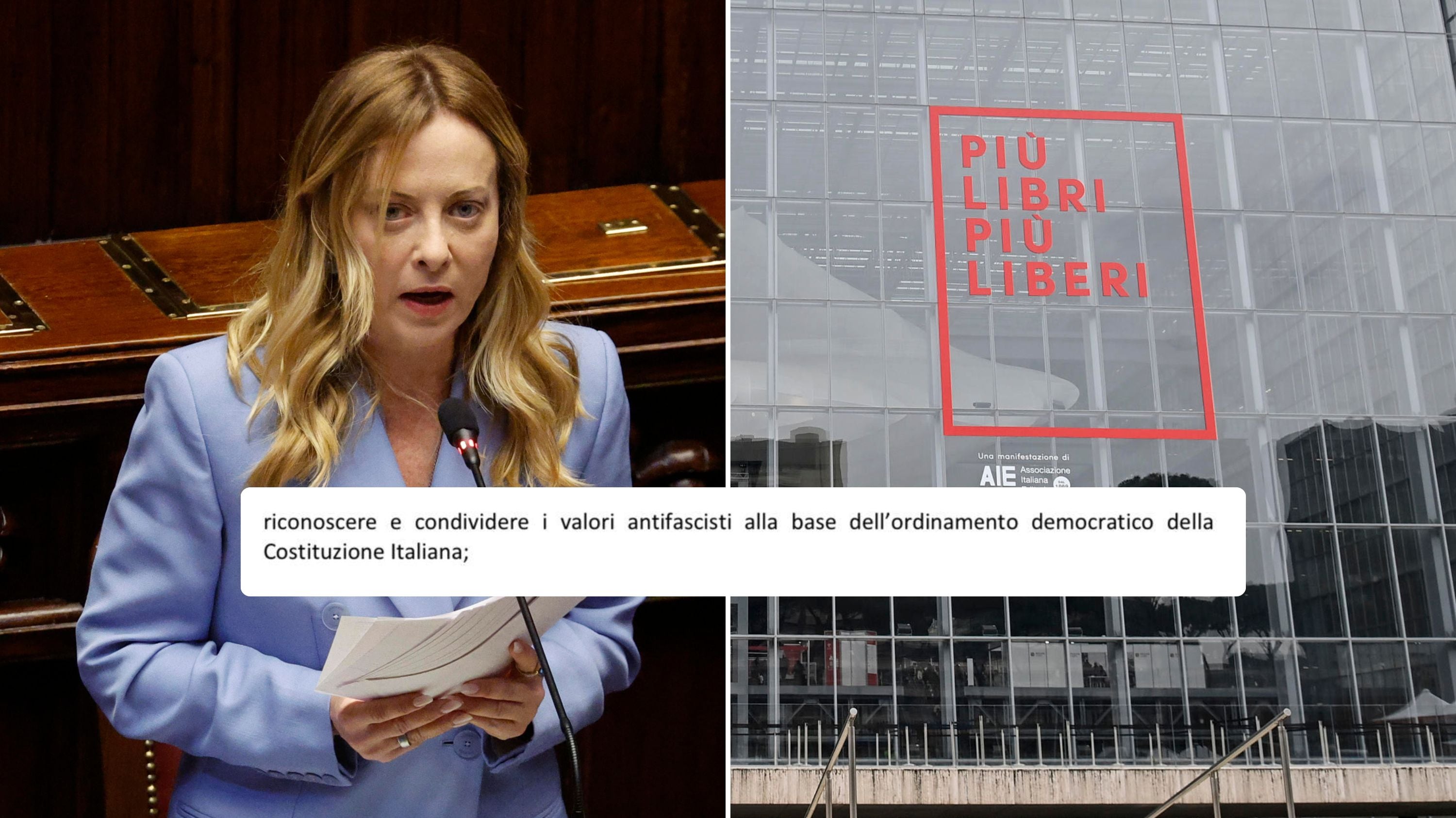 Meloni: "Patentino antifascista per gli editori? È censura"