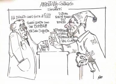 La vignetta del giorno - Zingaretti va dal dottore 1