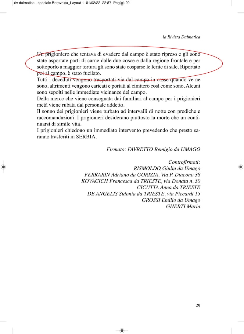 Il rapporto segreto sulle torture titine 10
