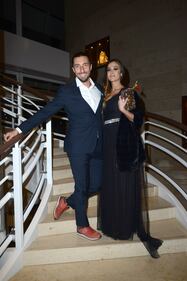 Vittorio Brumotti e Giorgia Palmas alla cena di gala allo Yachting Club in occasione del Monte Carlo Film Festival de la Comedie (2017)