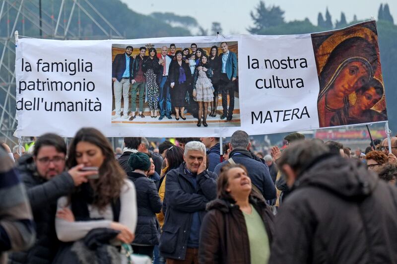 I manifestanti al Family Day 11