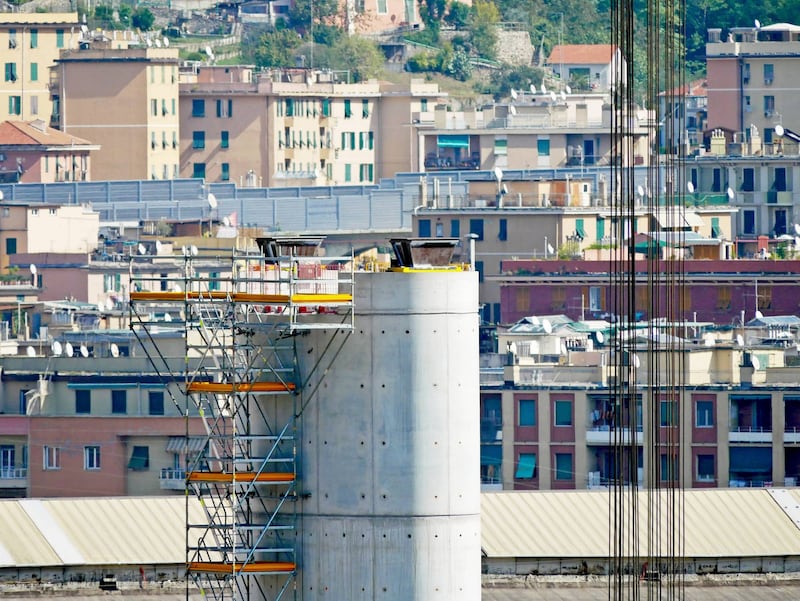 Ponte di Genova, sorgono le nuove pile 5 e 6 3