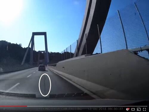 Ecco la crepa su Ponte Morandi due giorni prima del crollo: video