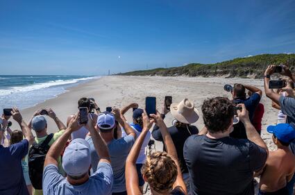 Cape Canaveral, il lancio di Euclid in testa al razzo Falcon 9 della compagnia SpaceX 4