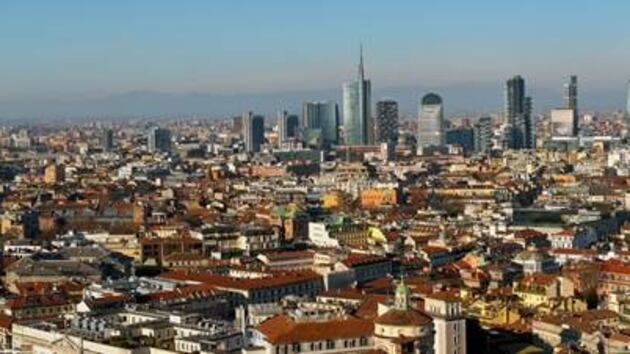 Milano vista dall'alto grazie alla webcam sulla guglia