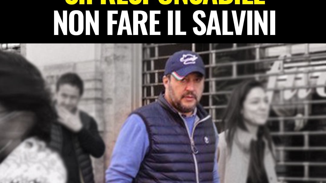 Coronavirus, M5s all’attacco di Salvini: "Non fare come lui, sii responsabile"