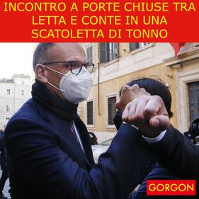 Ecco la satira del giorno. Ecco la location dell'incontro Conte-Letta 1