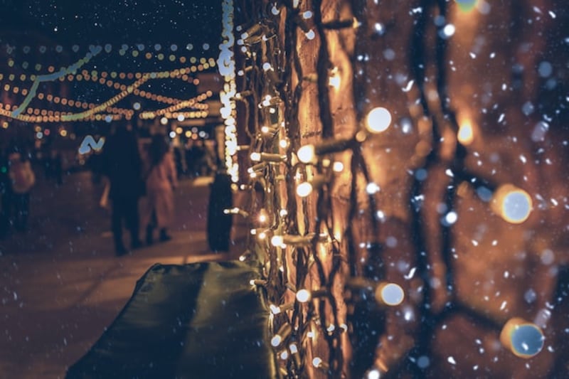 Mercatino di Natale luci