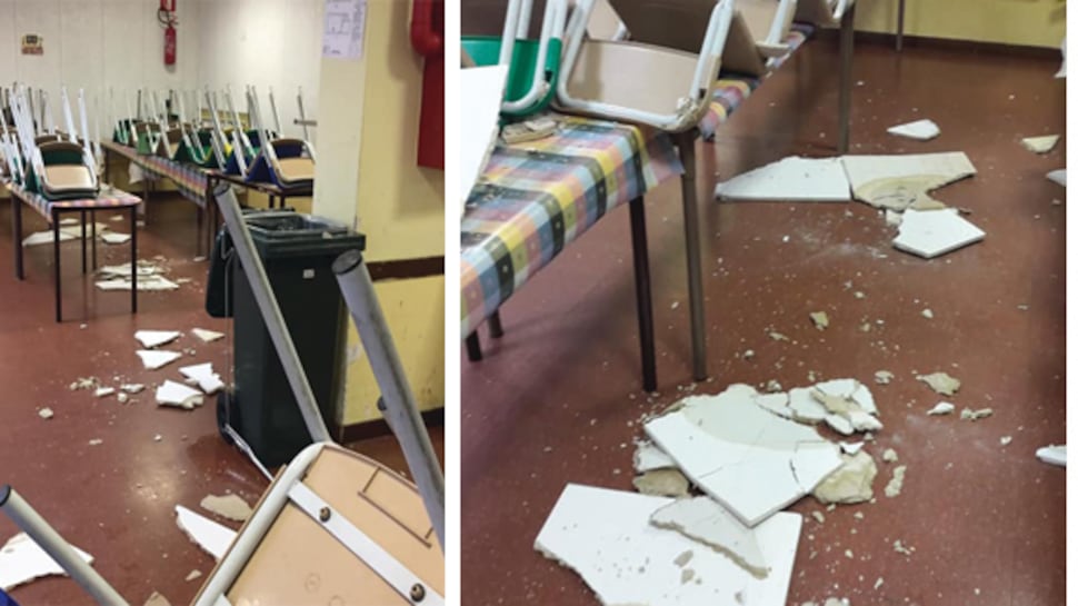 Roma, crolla il controsoffitto nella scuola elementare: paura per i bimbi