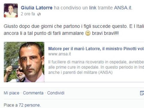 L'ira della figlia di Latorre: "Italia di... Pensate agli immigrati"