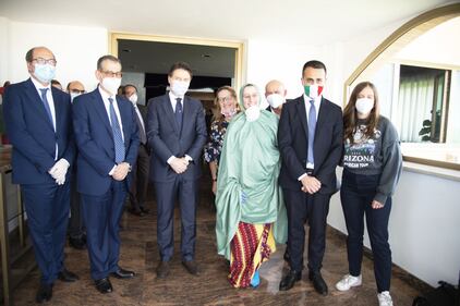 L'arrivo di Silvia Romano all'eroporto di Ciampino 2
