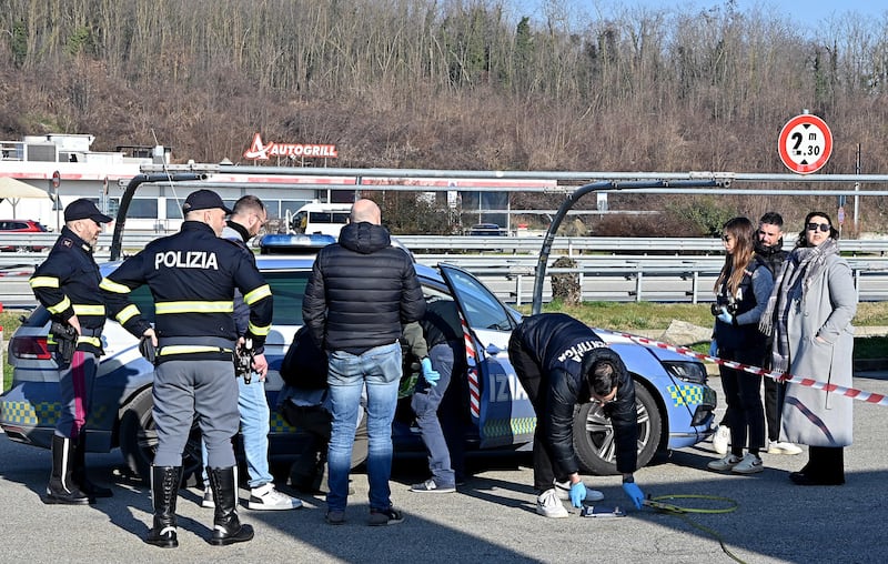 L’area di servizio scenario della sparatoria alle porte di Ivrea 2
